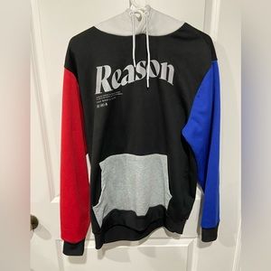 “Reason” Sweatshirt; only been worn once. Not worn enough. Size L
